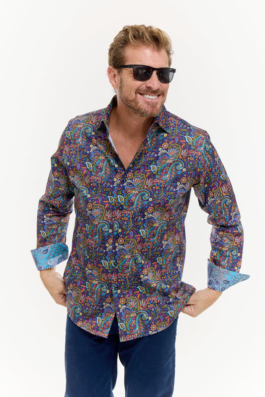 PAISLEY INK SHIRT-David Smith Australia