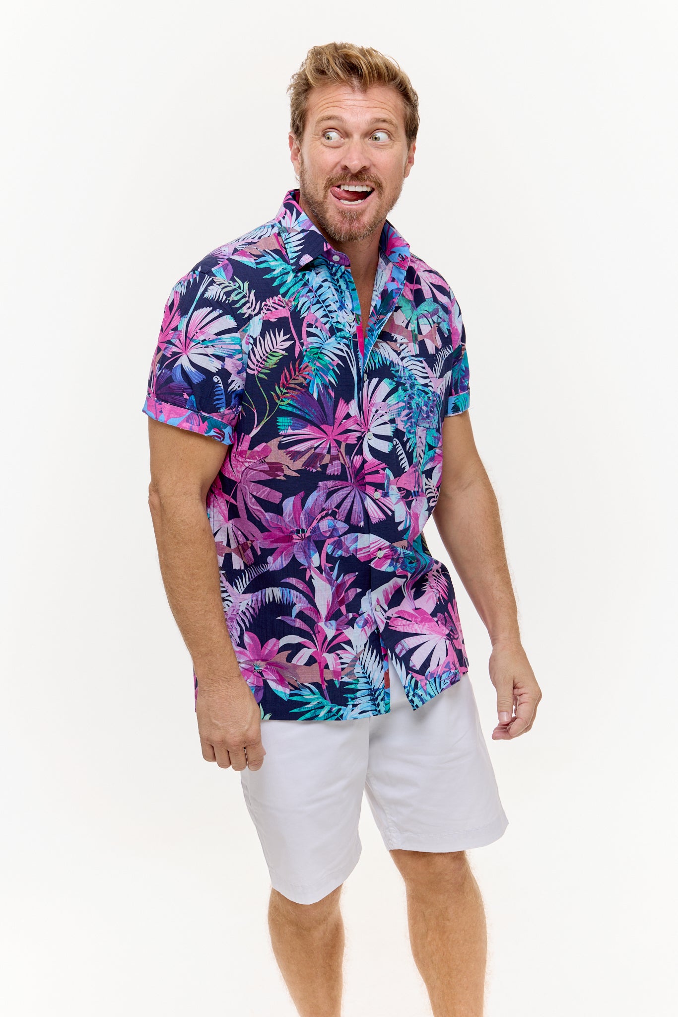 PANDANUS SILCOTT SHIRT MIDNIGHT-David Smith Australia