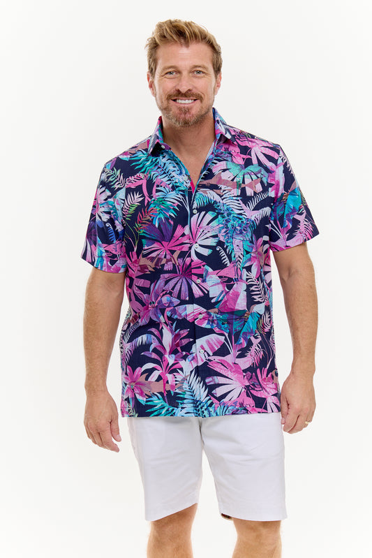 PANDANUS SILCOTT SHIRT MIDNIGHT-David Smith Australia