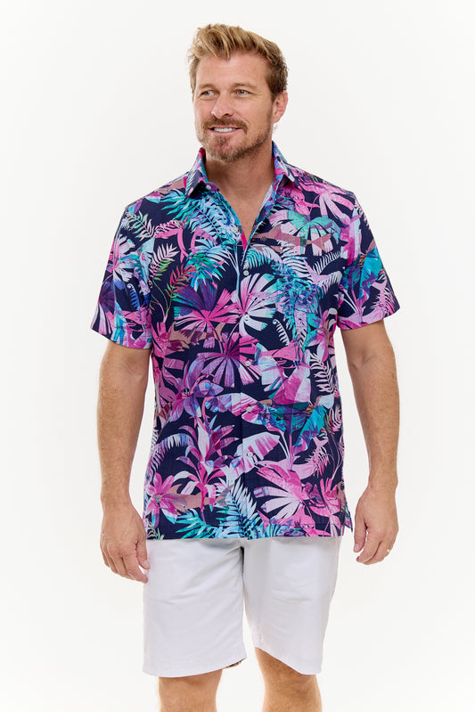PANDANUS SILCOTT SHIRT MIDNIGHT-David Smith Australia