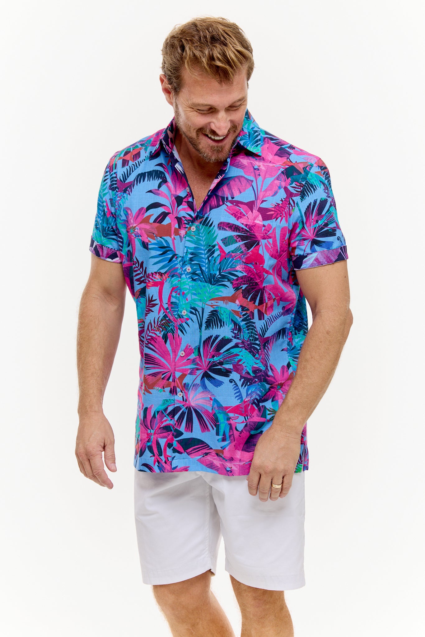 Pandanus Silcott Summer Shirt – Men's Short Sleeve Cotton David