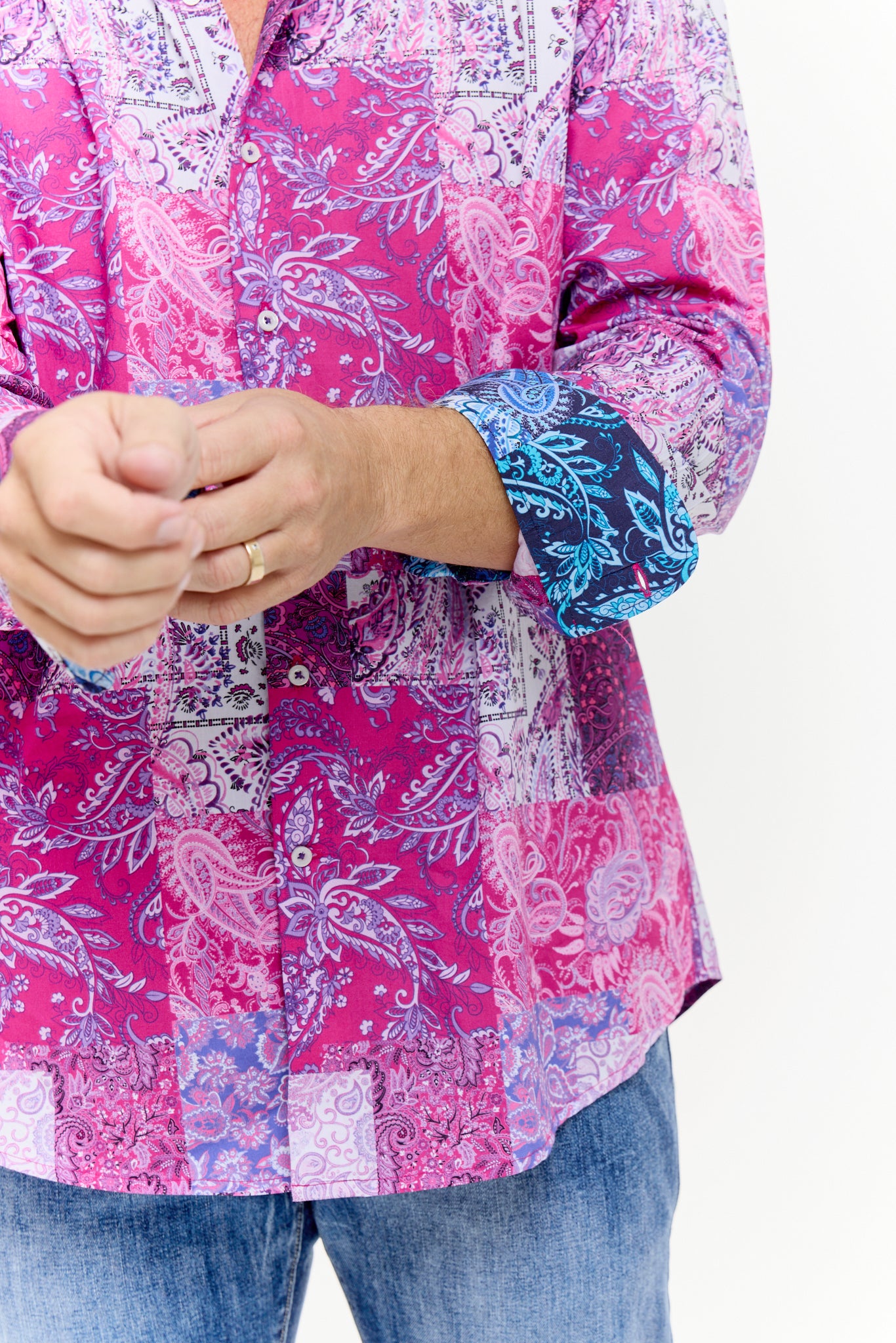 TAPESTRY SHIRT ROSE-David Smith Australia