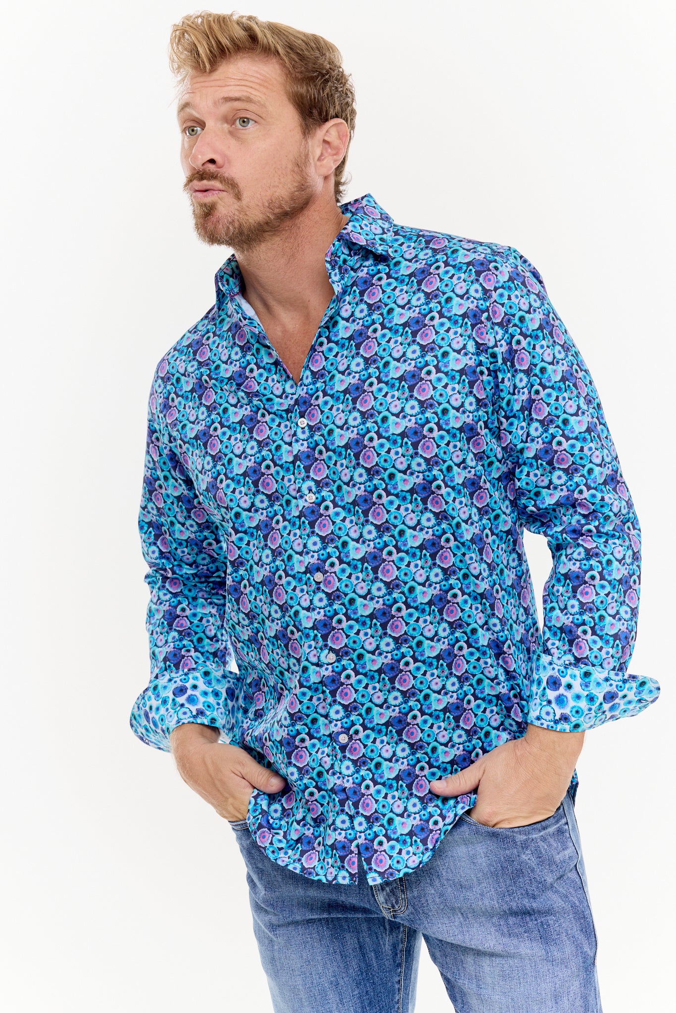 INKED SHIRT INDIGO-David Smith Australia