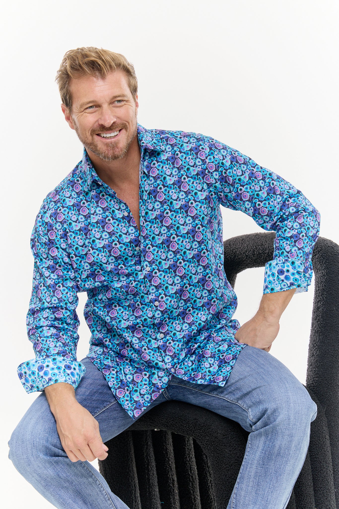 INKED SHIRT INDIGO-David Smith Australia