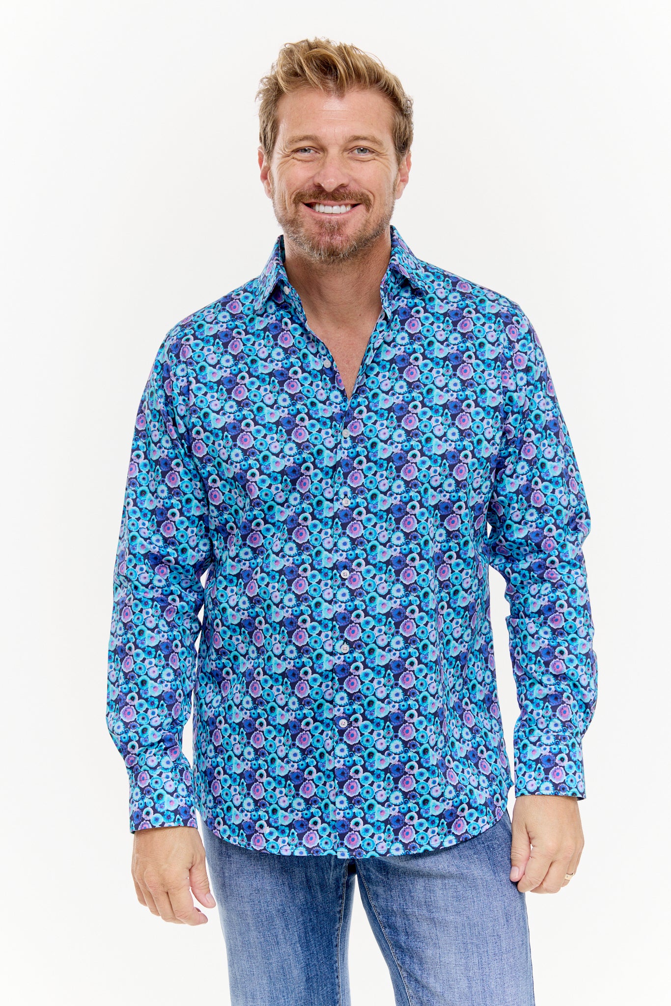 INKED SHIRT INDIGO-David Smith Australia