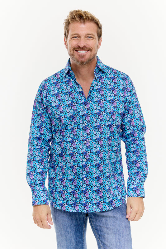 INKED SHIRT INDIGO-David Smith Australia