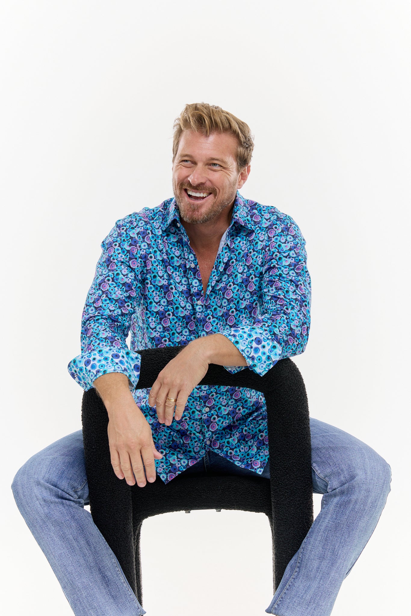 INKED SHIRT INDIGO-David Smith Australia