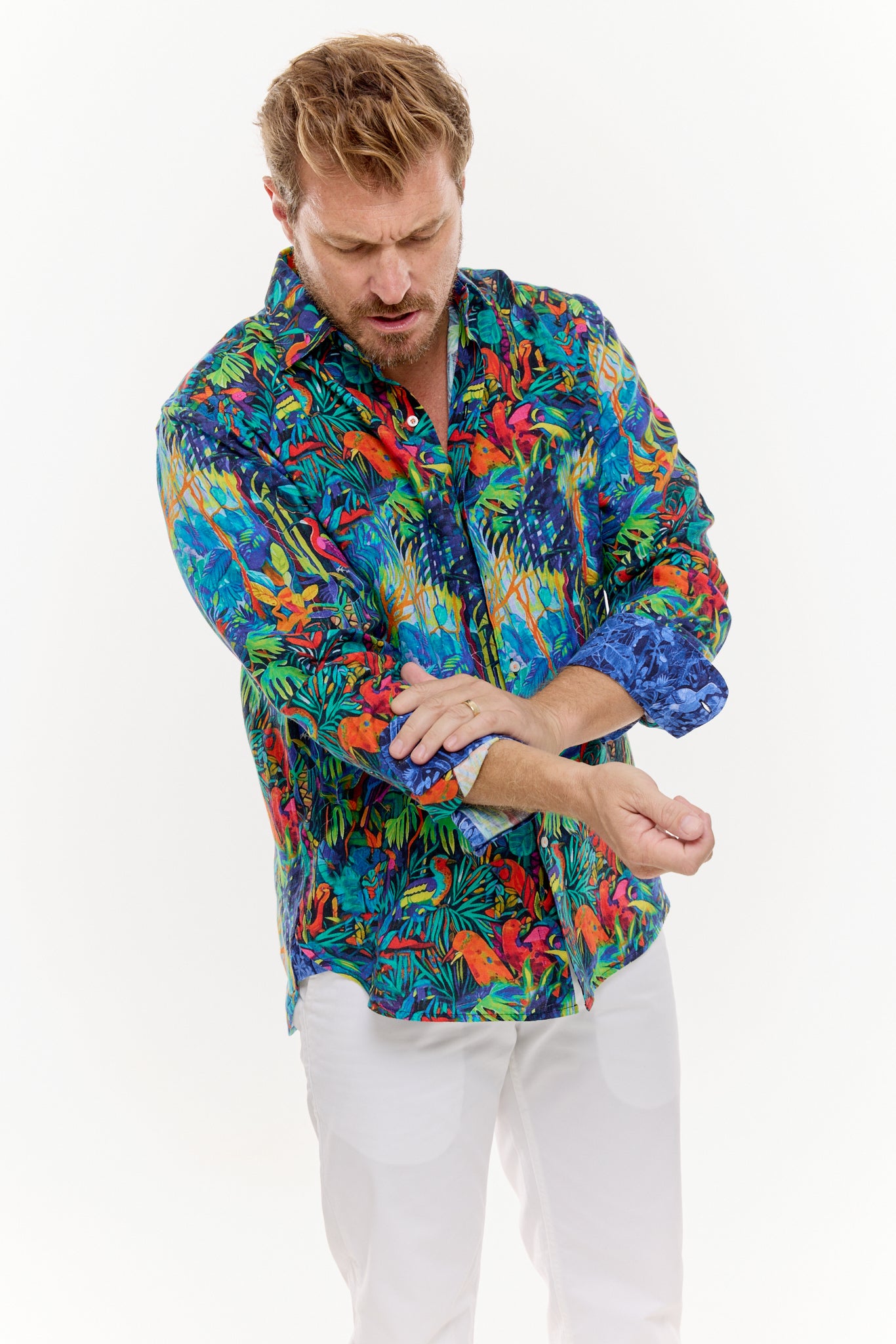 SHADOWS LINEN SHIRT-David Smith Australia