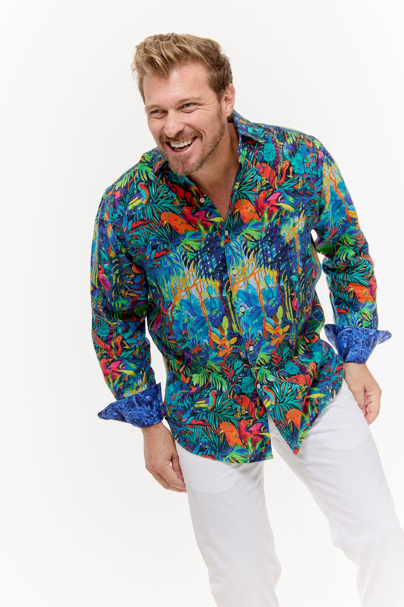 SHADOWS LINEN SHIRT-David Smith Australia