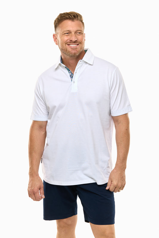 AMALFI POLO WHITE-David Smith Australia