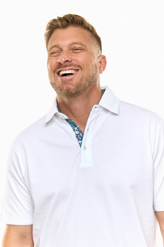 AMALFI POLO WHITE-David Smith Australia
