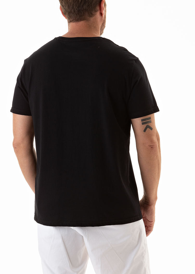 COMO T-SHIRT BLACK-David Smith Australia