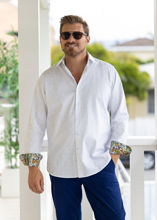 SUBTLE PAISLEY SHIRT-David Smith Australia