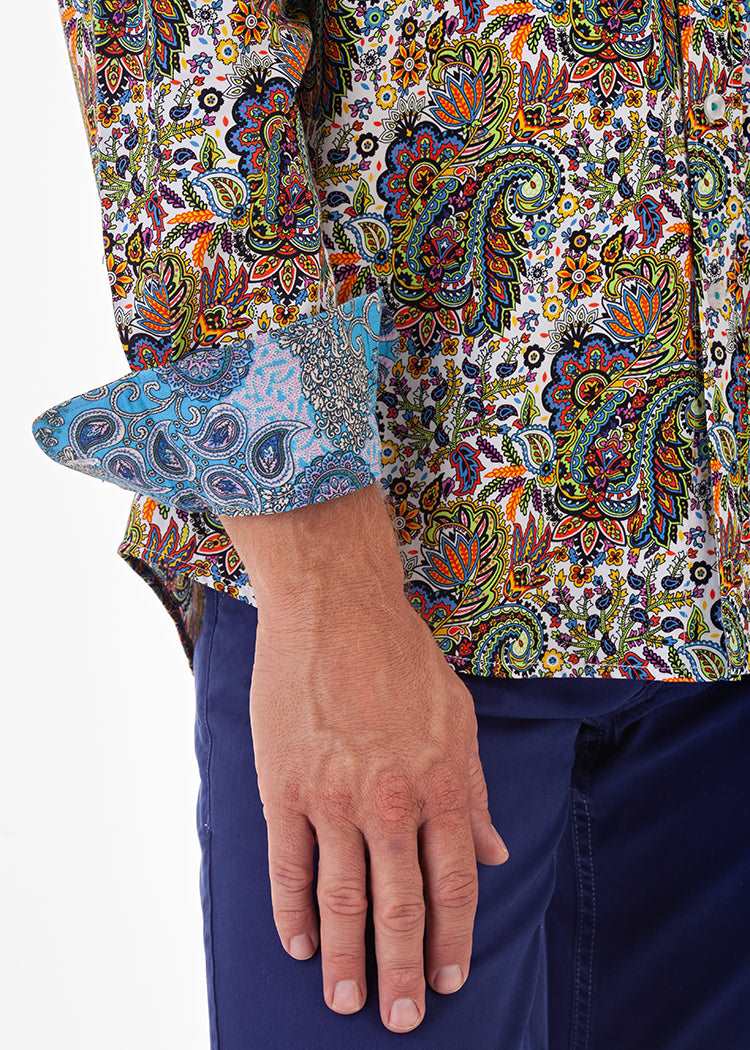 PEACOCK PAISLEY SHIRT-David Smith Australia