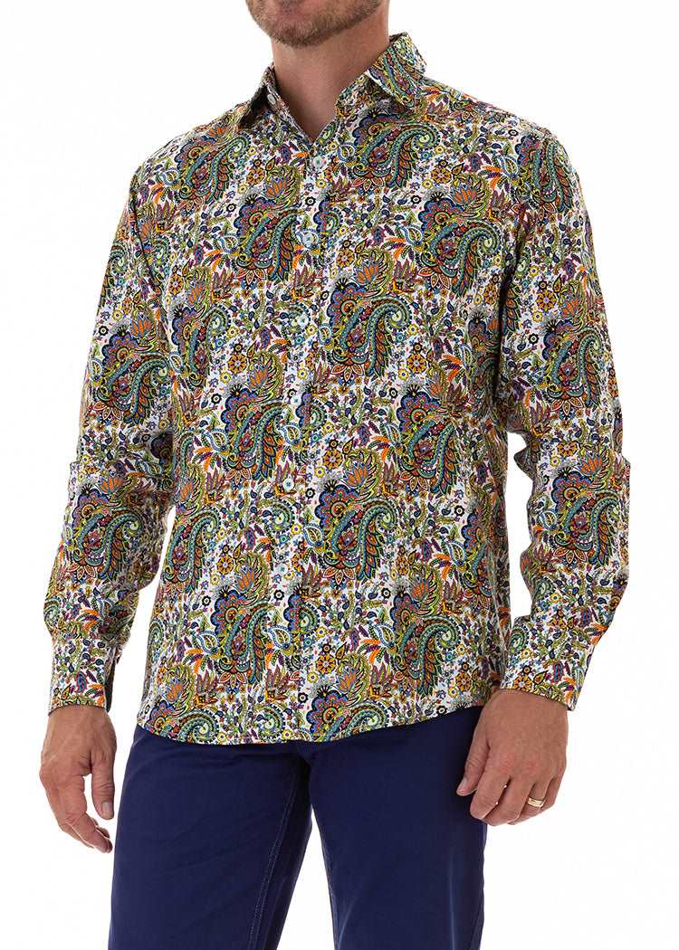 PEACOCK PAISLEY SHIRT-David Smith Australia