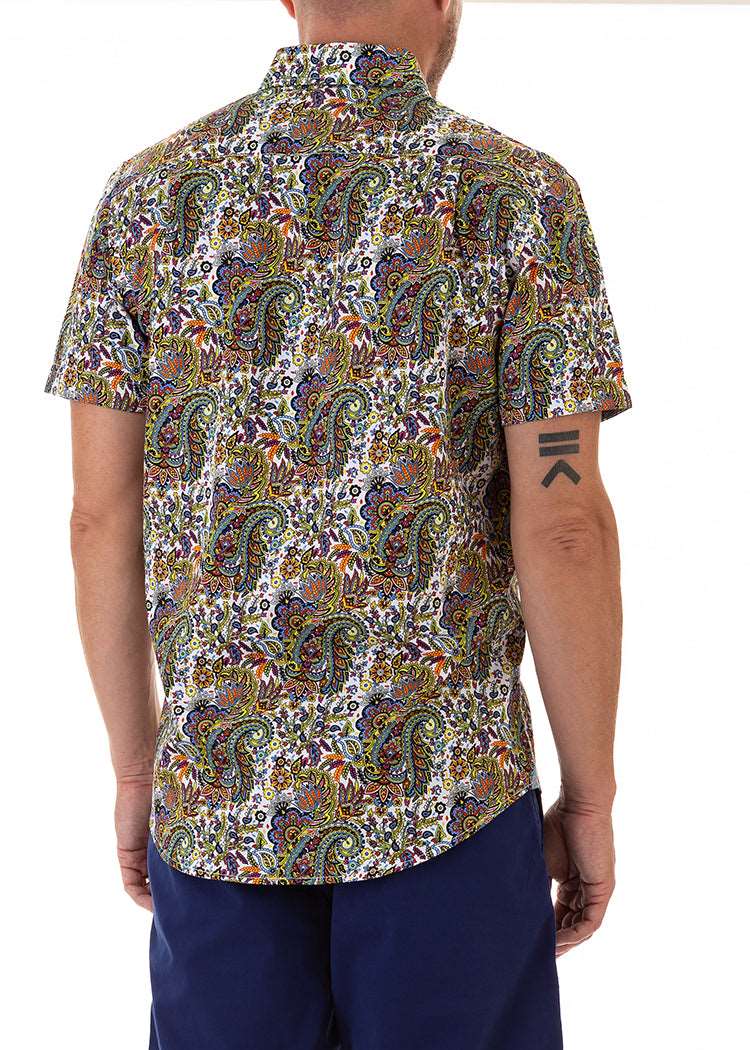PEACOCK PAISLEY S/S SHIRT-David Smith Australia
