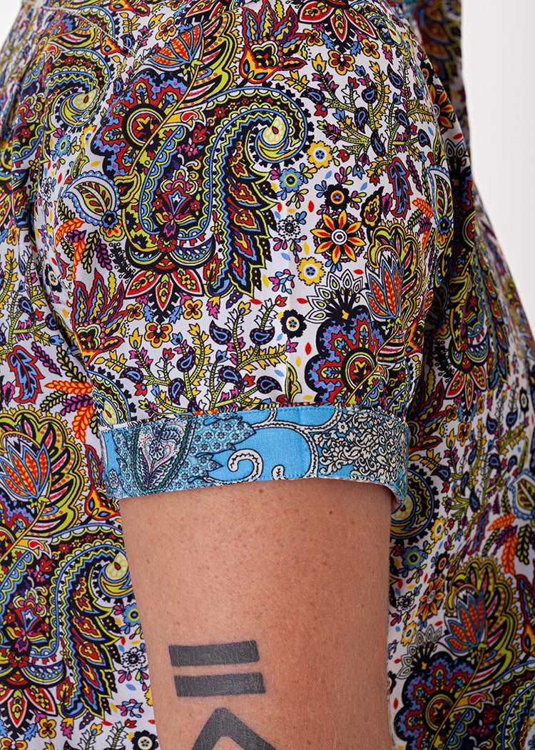 PEACOCK PAISLEY S/S SHIRT-David Smith Australia