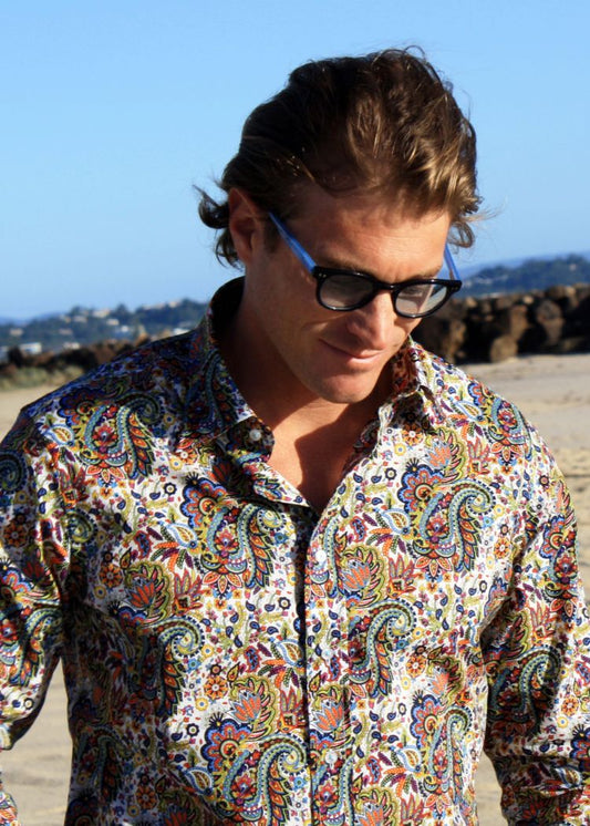 PEACOCK PAISLEY SHIRT-David Smith Australia