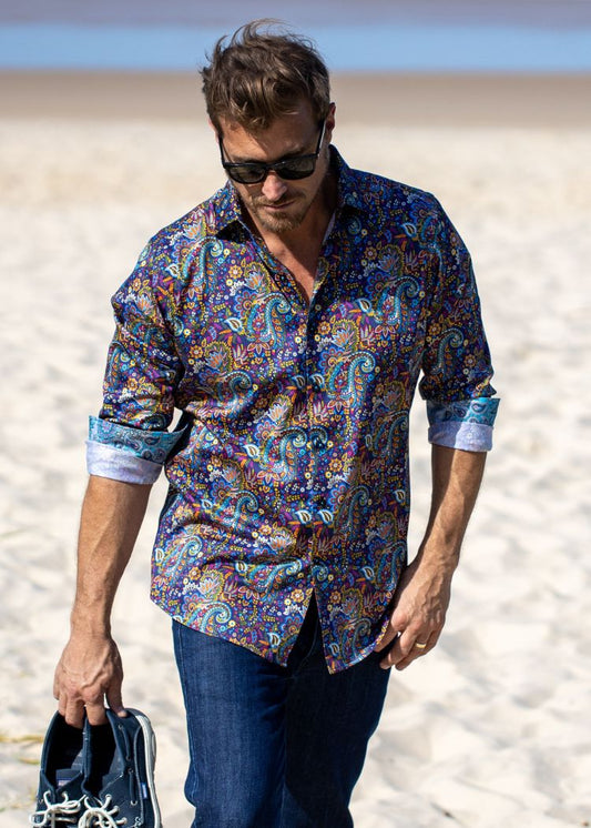 PAISLEY INK SHIRT-David Smith Australia