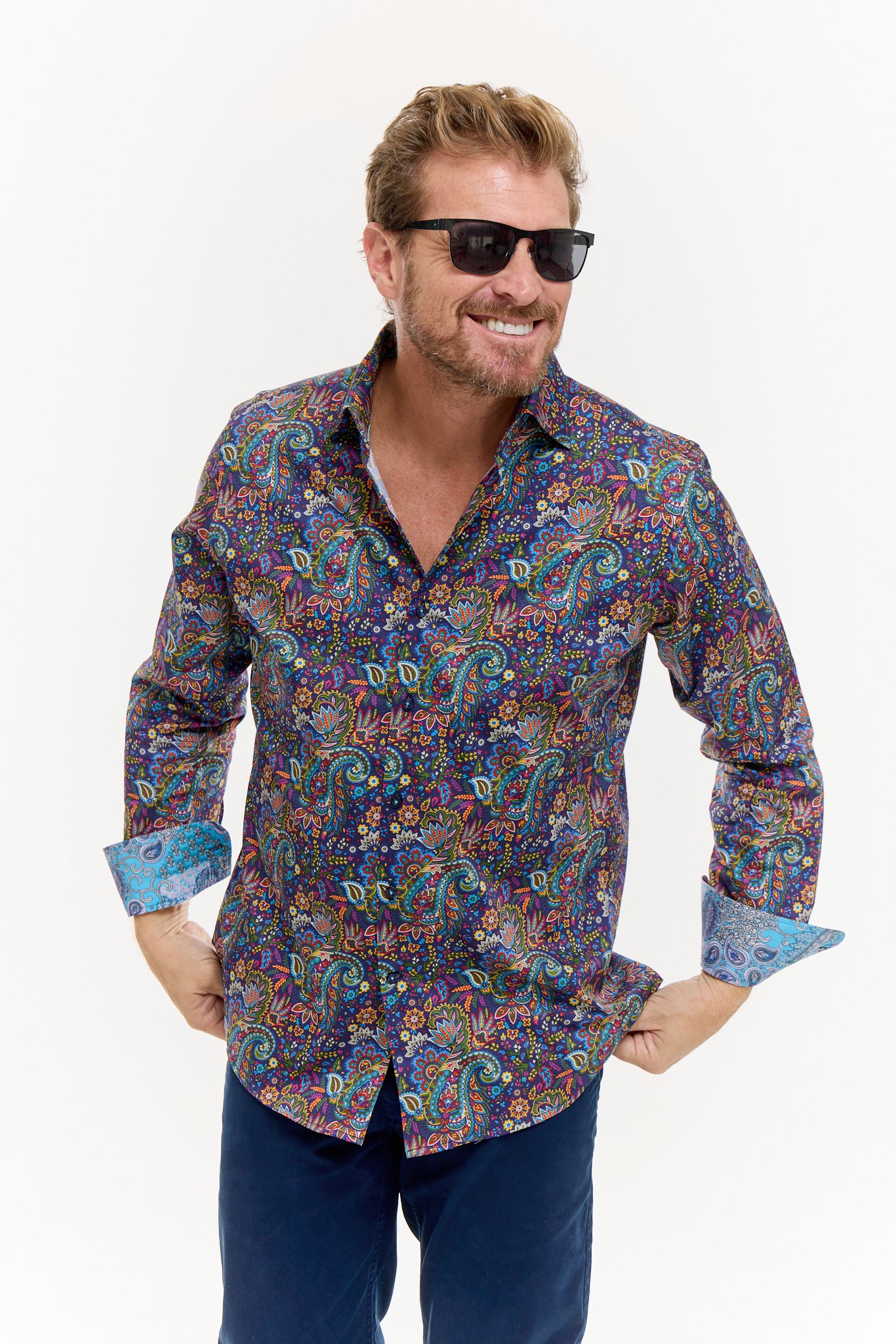 Paisley Ink Shirt – Iconic Mens Paisley Shirt David Smith Australia