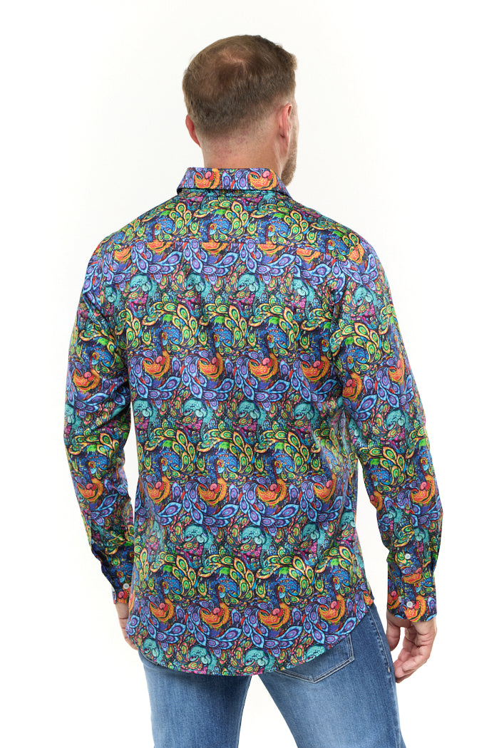 PEACOCK PLUME SHIRT-David Smith Australia