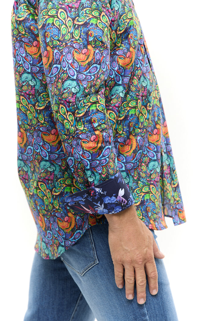 PEACOCK PLUME SHIRT-David Smith Australia