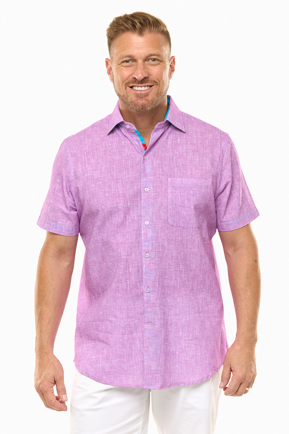 CAYMAN SILCOTT SHIRT IRIS-David Smith Australia