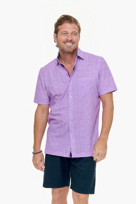 CAYMAN SILCOTT SHIRT LILAC