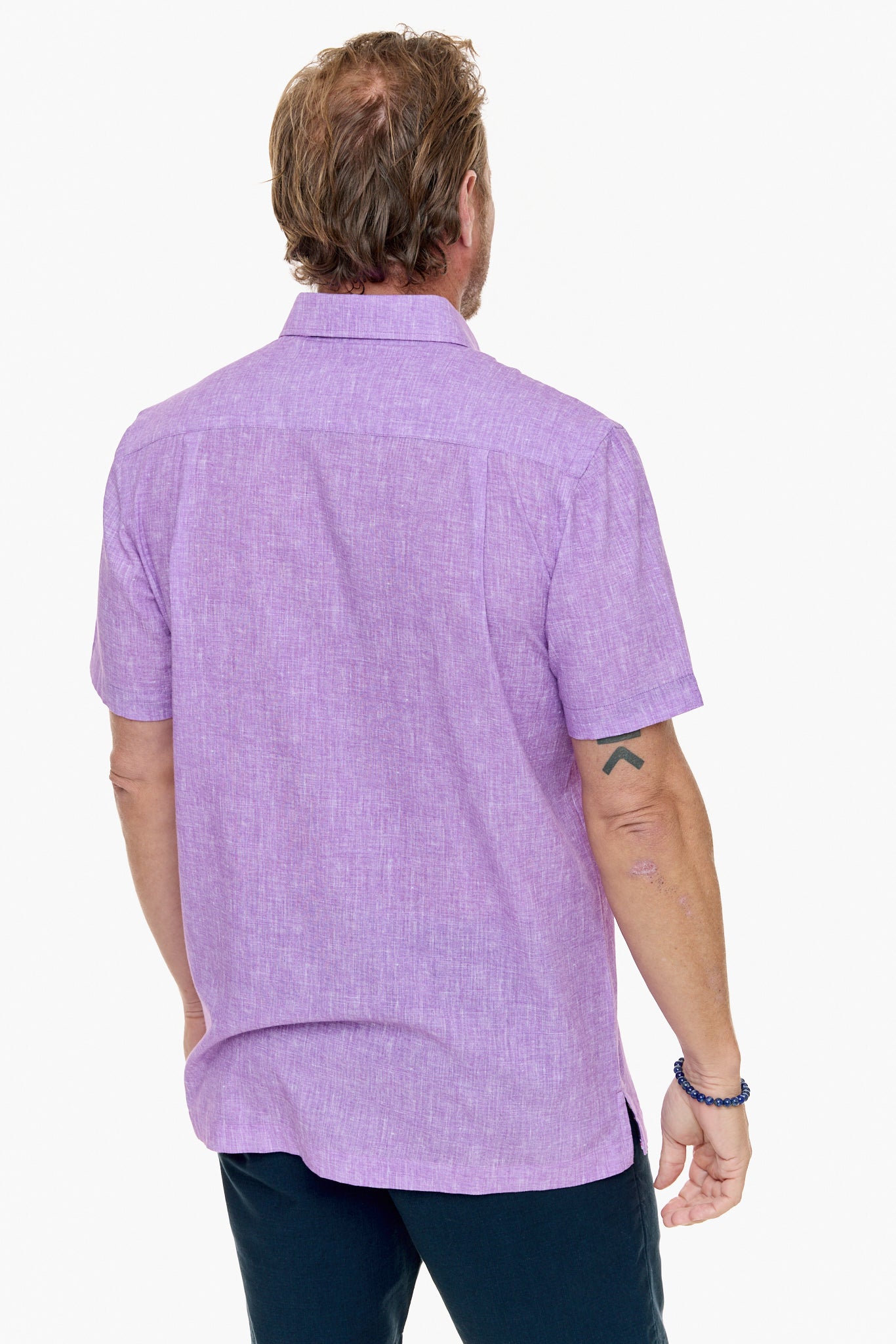 CAYMAN SILCOTT SHIRT LILAC-David Smith Australia