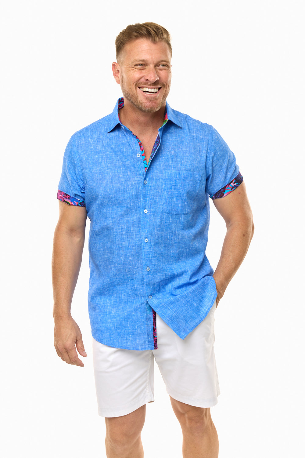 CAYMAN SILCOTT SHIRT OCEAN-David Smith Australia