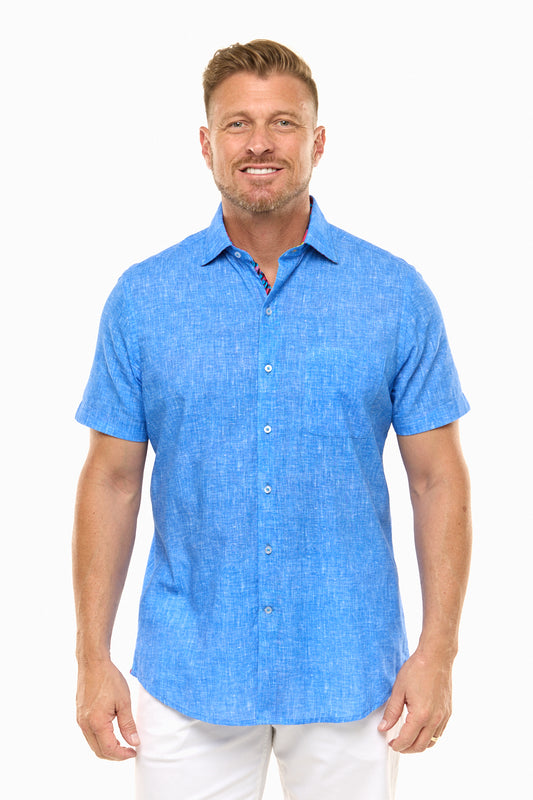 CAYMAN SILCOTT SHIRT OCEAN