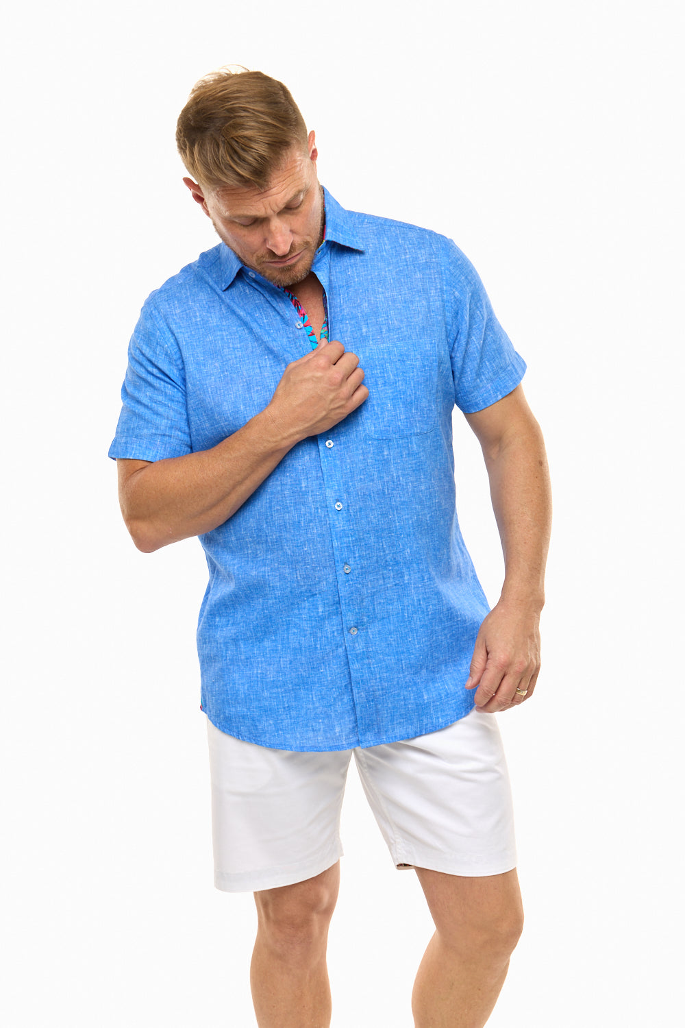 CAYMAN SILCOTT SHIRT OCEAN-David Smith Australia
