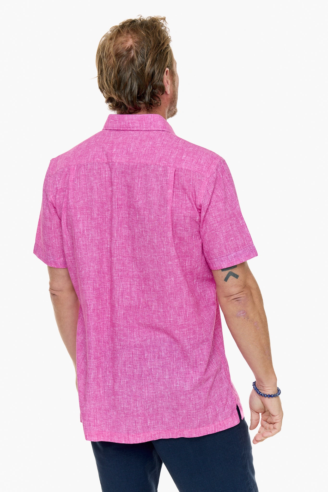 CAYMAN SILCOTT SHIRT PINK-David Smith Australia