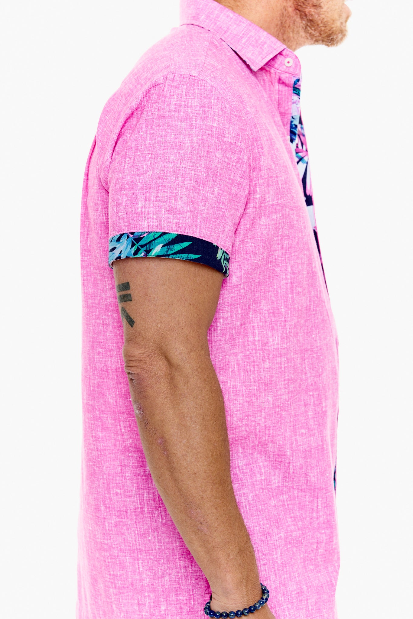 CAYMAN SILCOTT SHIRT PINK-David Smith Australia