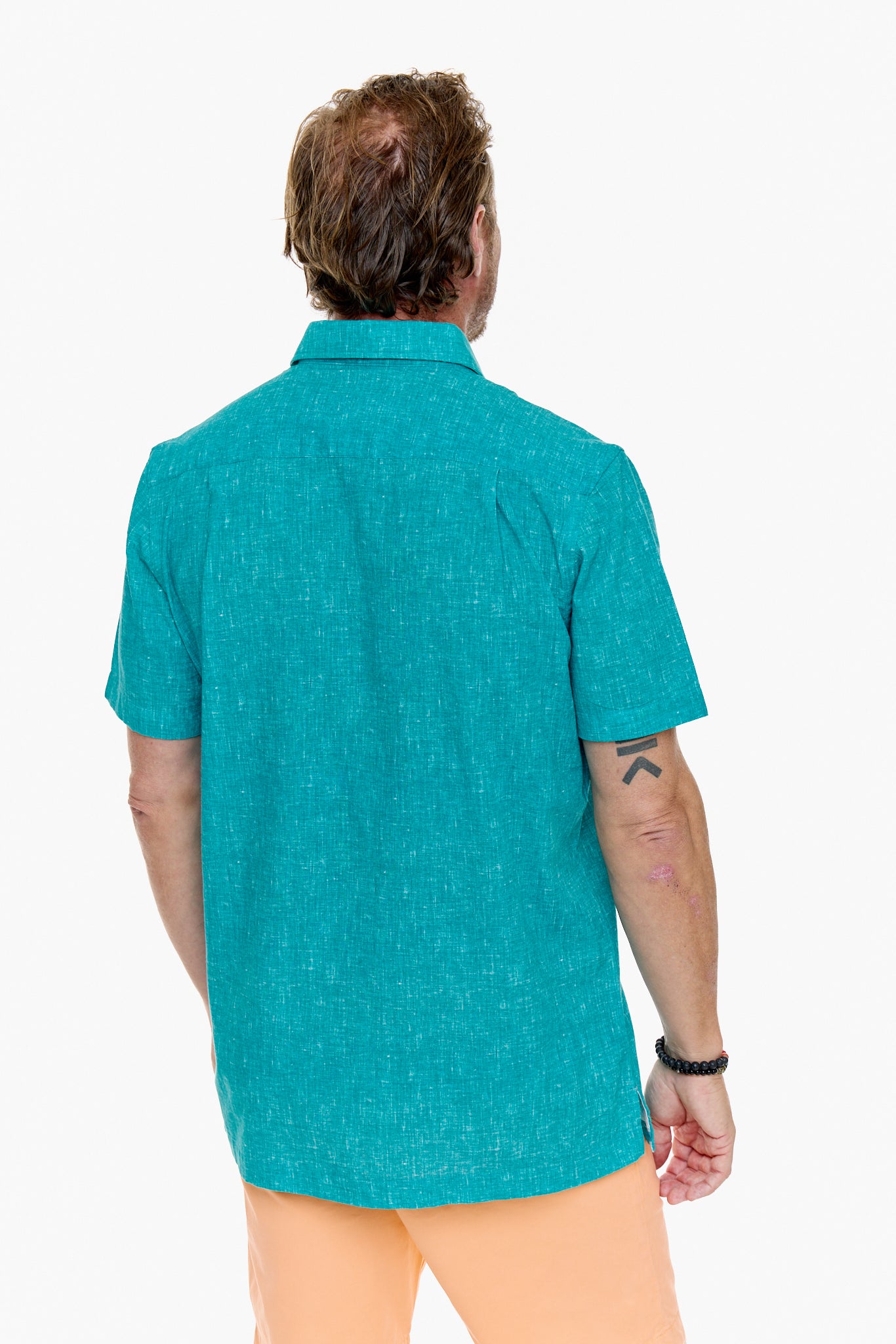 CAYMAN SILCOTT SHIRT TEAL-David Smith Australia
