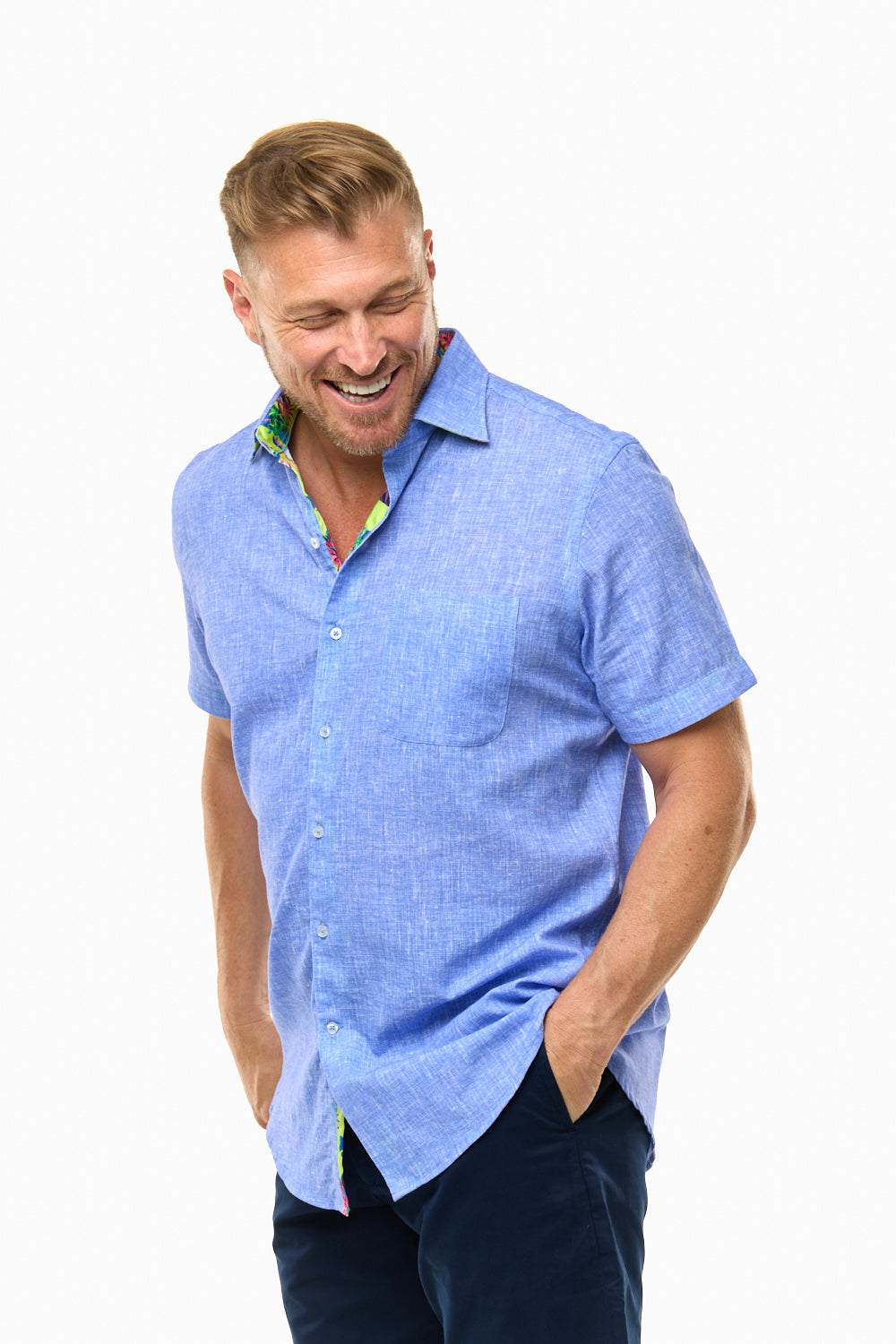 CAYMAN SILCOTT SHIRT VIOLET-David Smith Australia