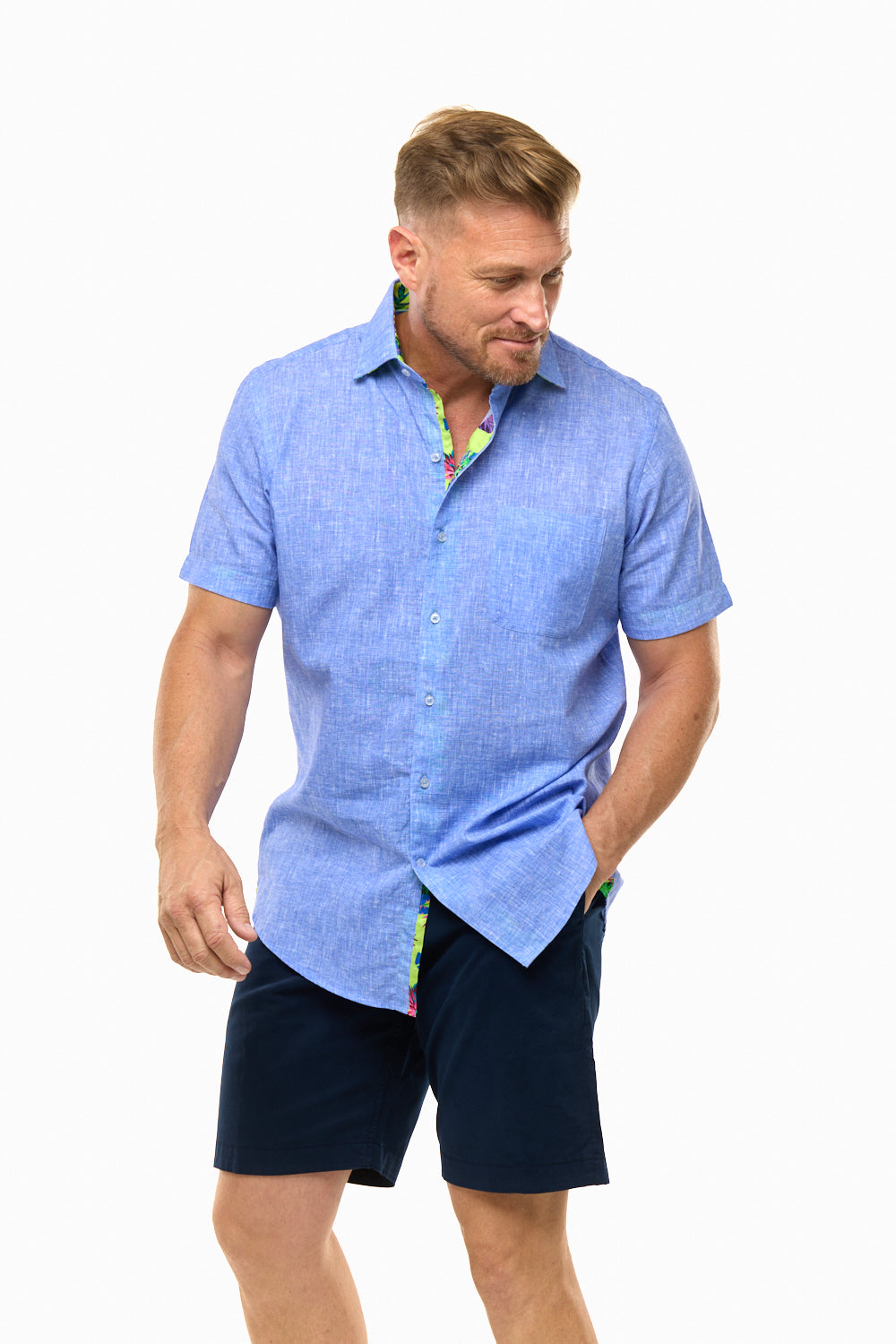 CAYMAN SILCOTT SHIRT VIOLET-David Smith Australia