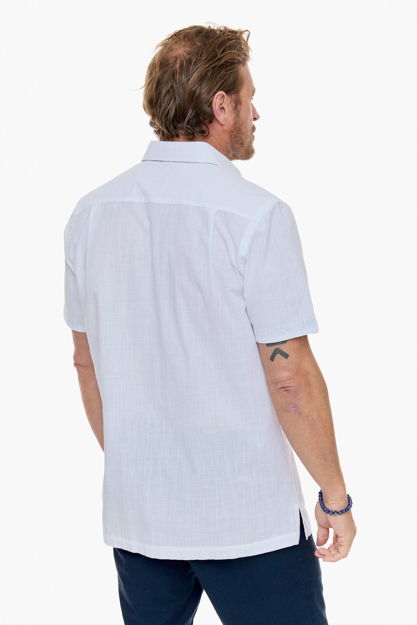 CAYMAN SILCOTT SHIRT WHITE-David Smith Australia