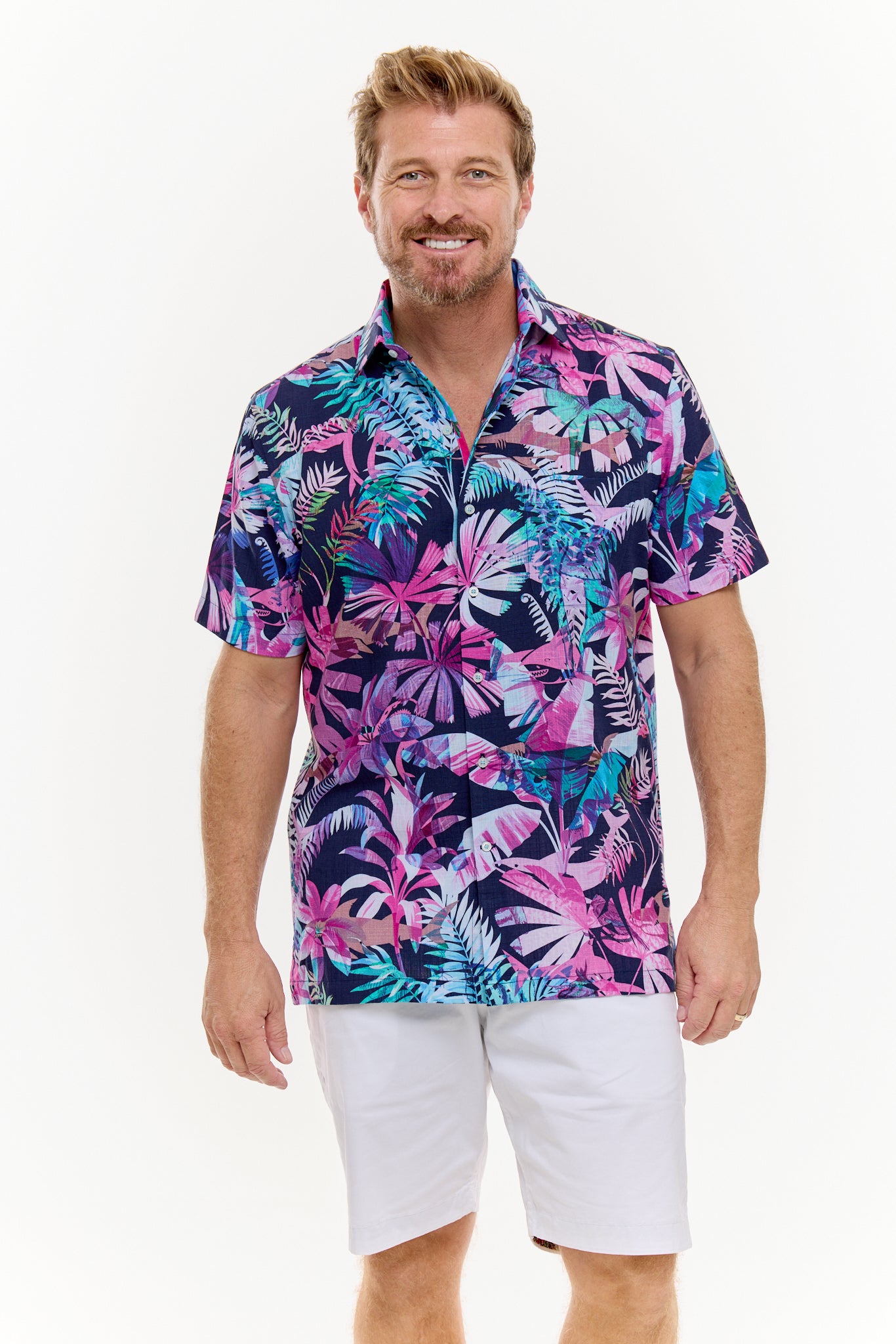 PANDANUS SILCOTT SHIRT MIDNIGHT-David Smith Australia