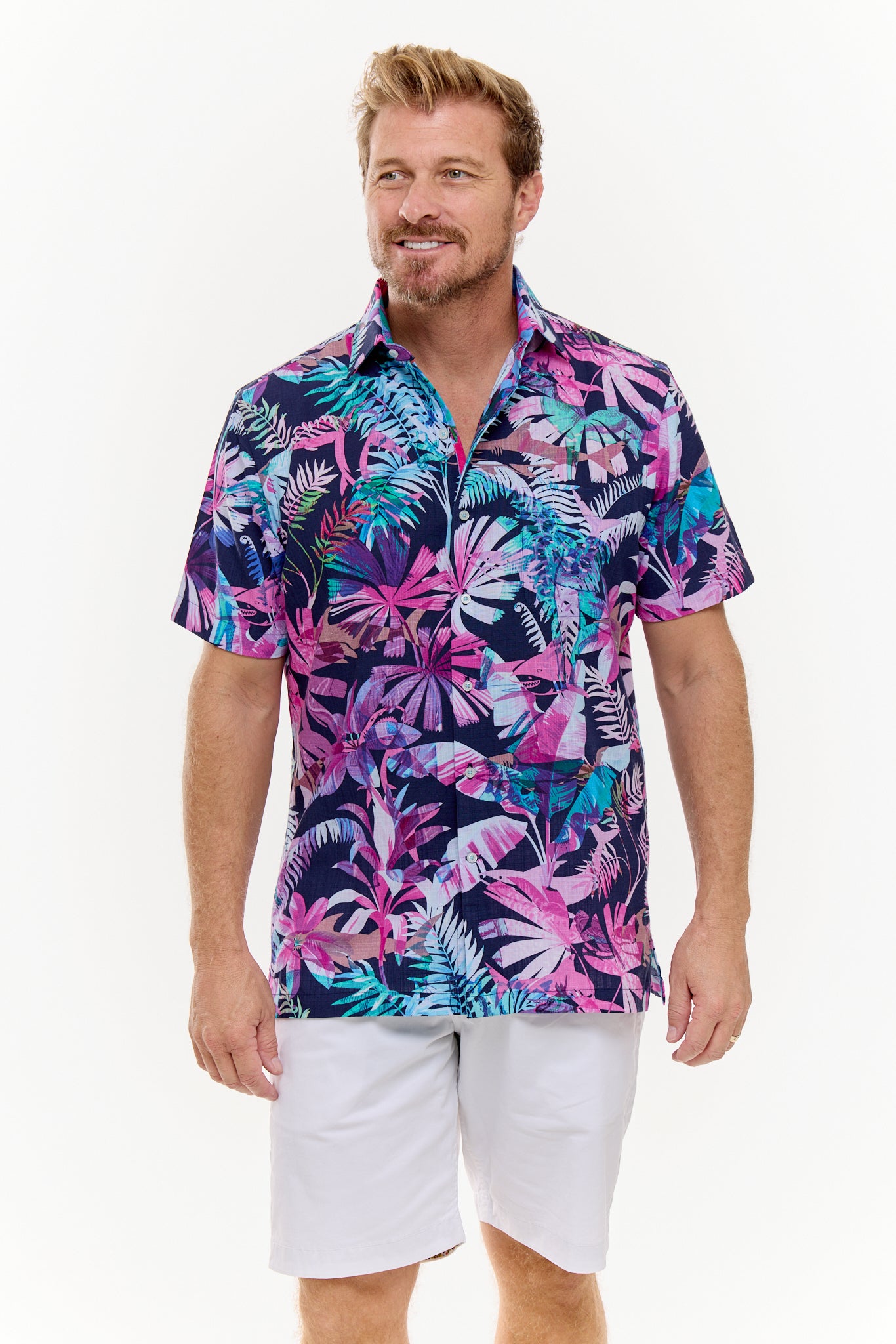 PANDANUS SILCOTT SHIRT MIDNIGHT-David Smith Australia