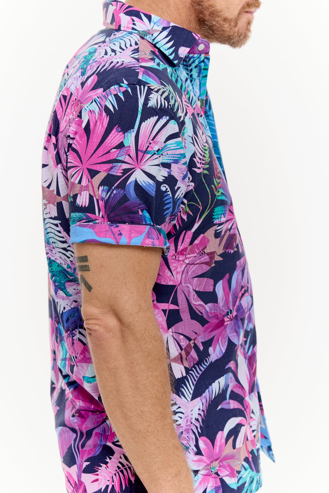 PANDANUS SILCOTT SHIRT MIDNIGHT-David Smith Australia