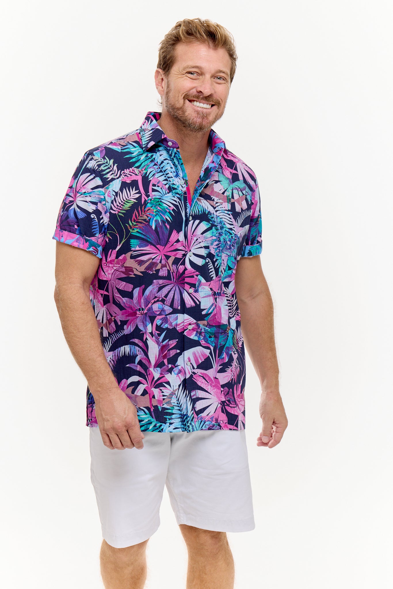 PANDANUS SILCOTT SHIRT MIDNIGHT-David Smith Australia