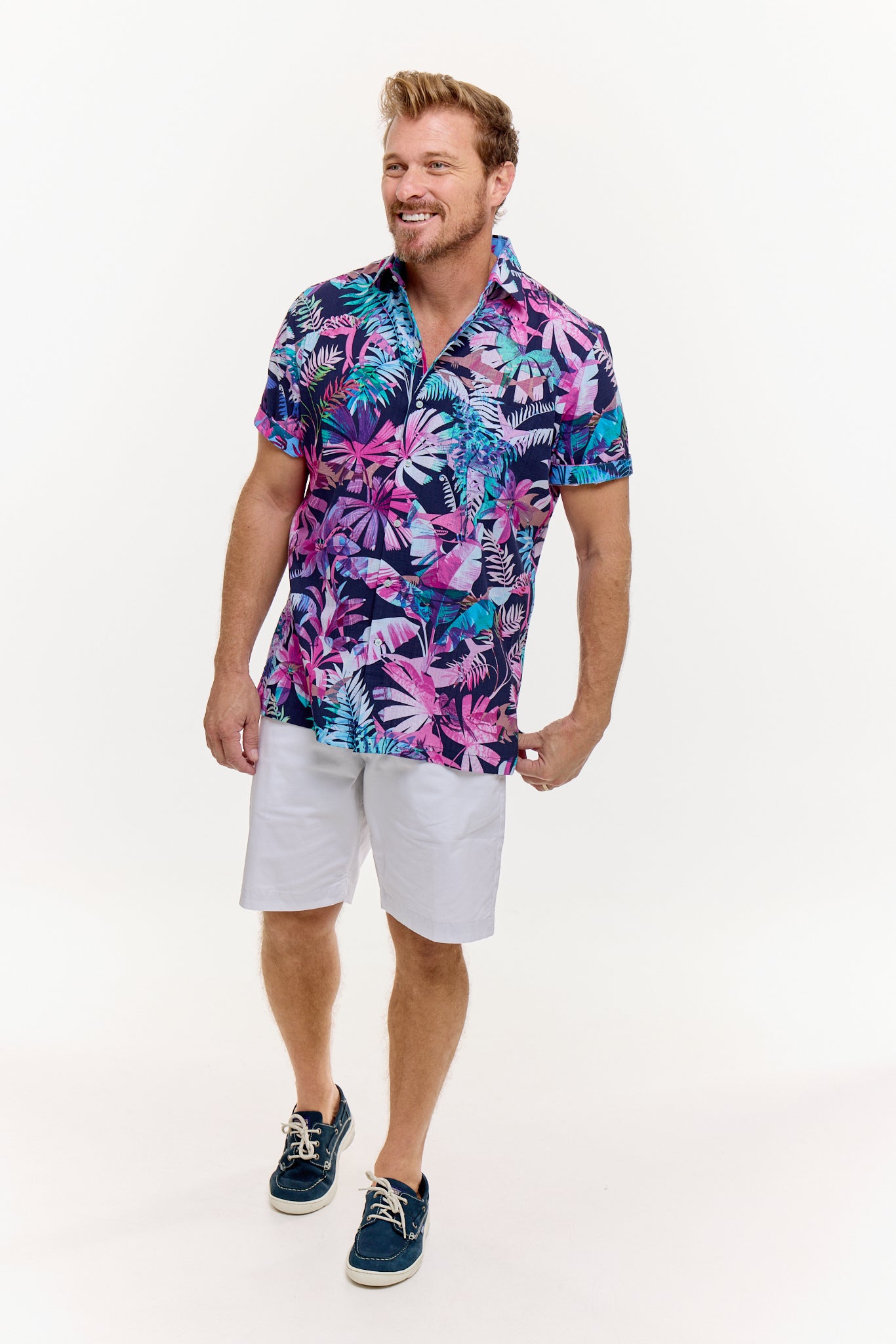 PANDANUS SILCOTT SHIRT MIDNIGHT-David Smith Australia