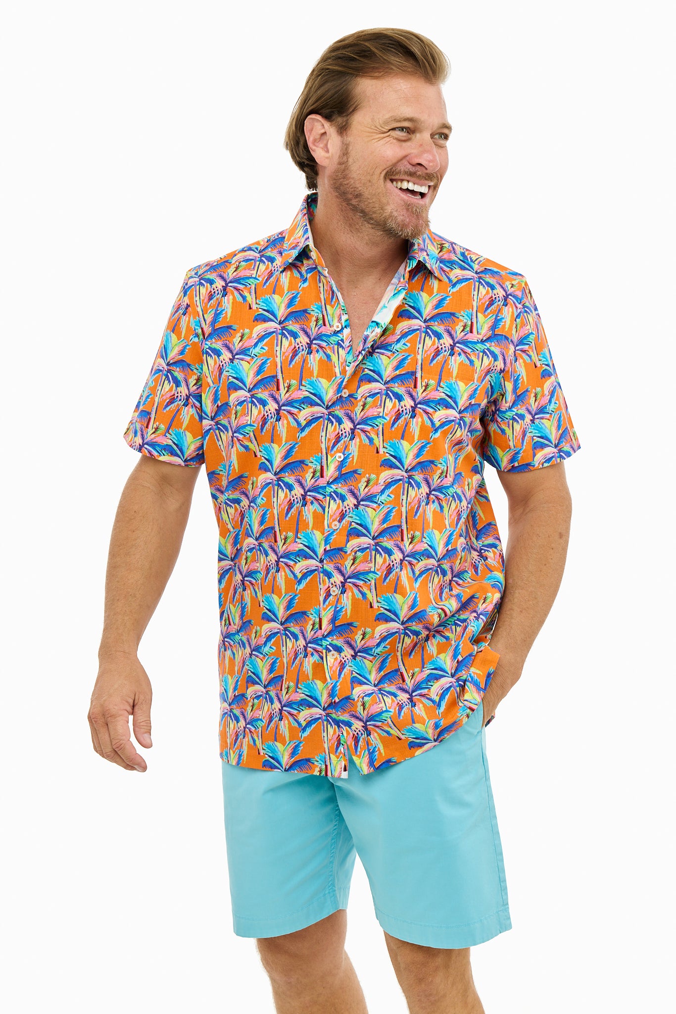 MANGO PALM SILCOTT SHIRT-David Smith Australia