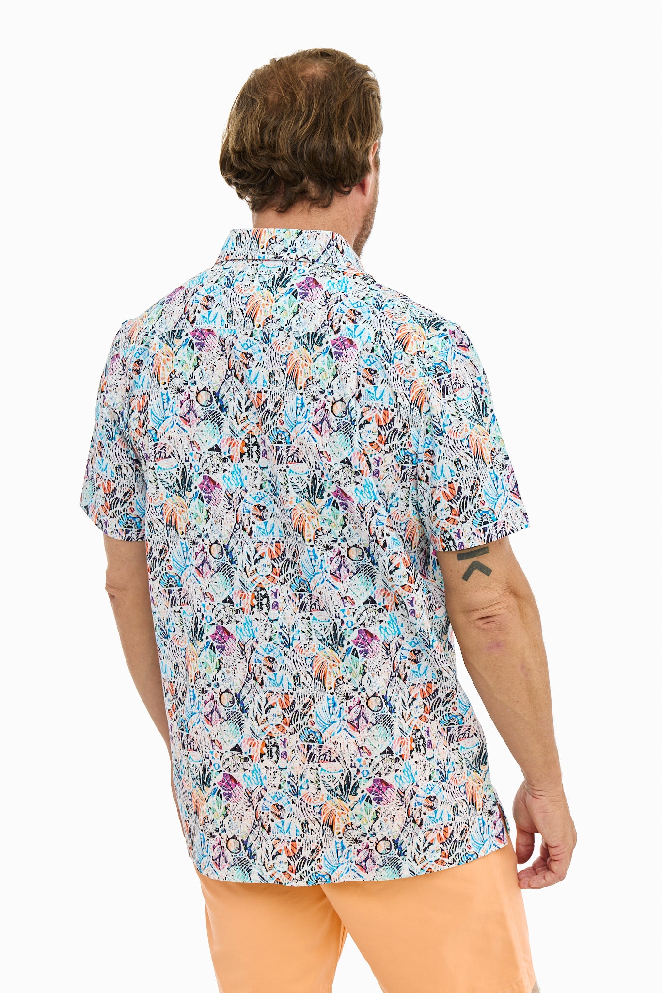 ISLAND MOSAIC SILCOTT SHIRT-David Smith Australia