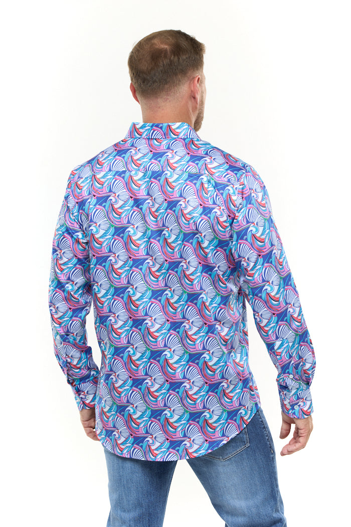 VIBE SHIRT TEAL-David Smith Australia