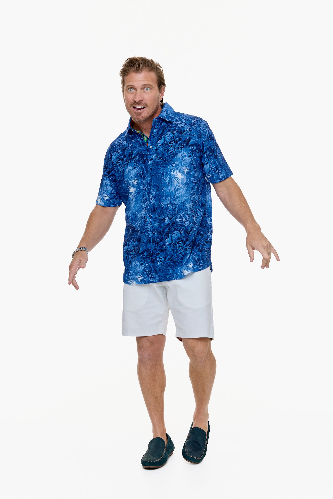 IBIZA POLO SHIRT BLUE-David Smith Australia