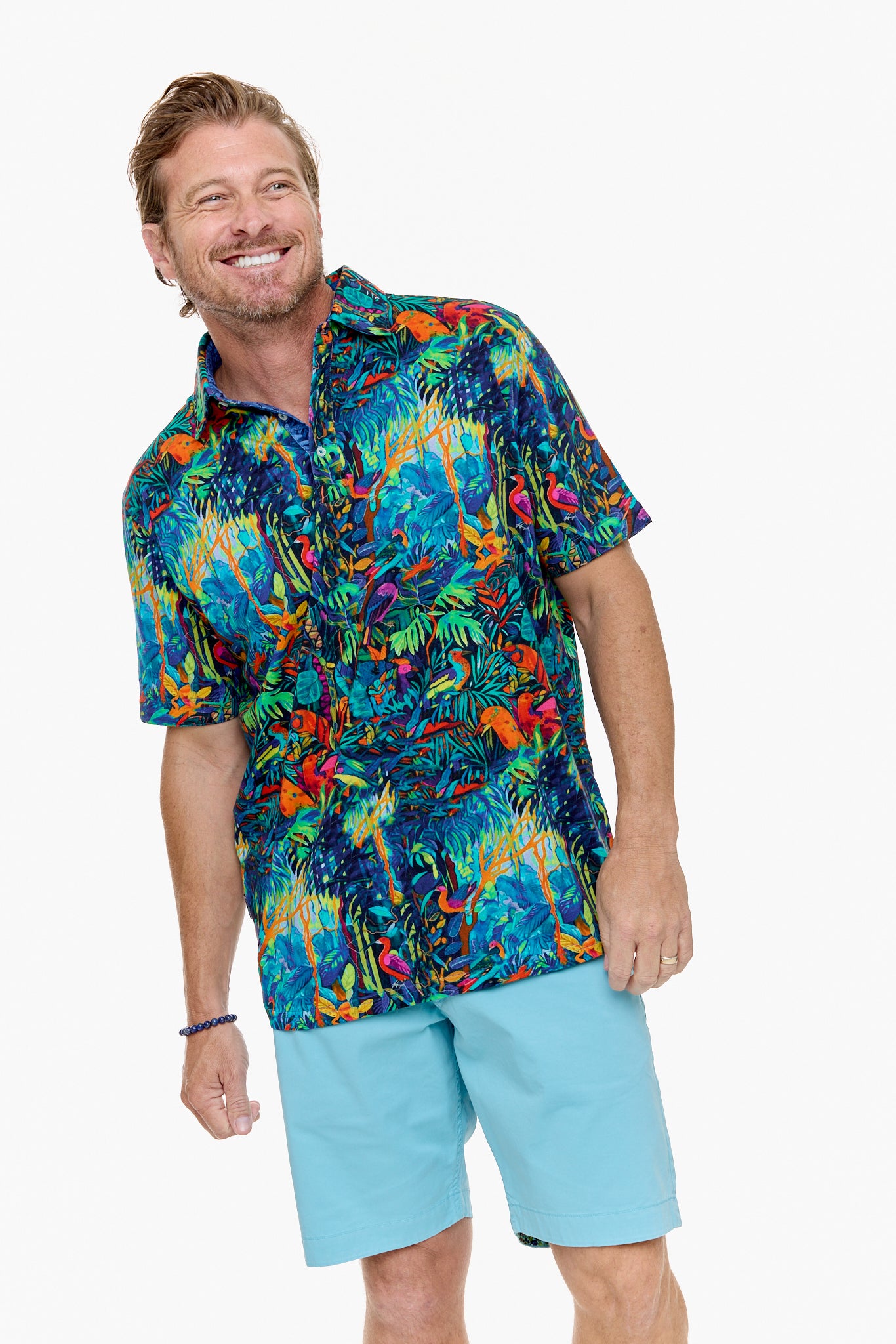 IBIZA POLO SHIRT MULTI-David Smith Australia