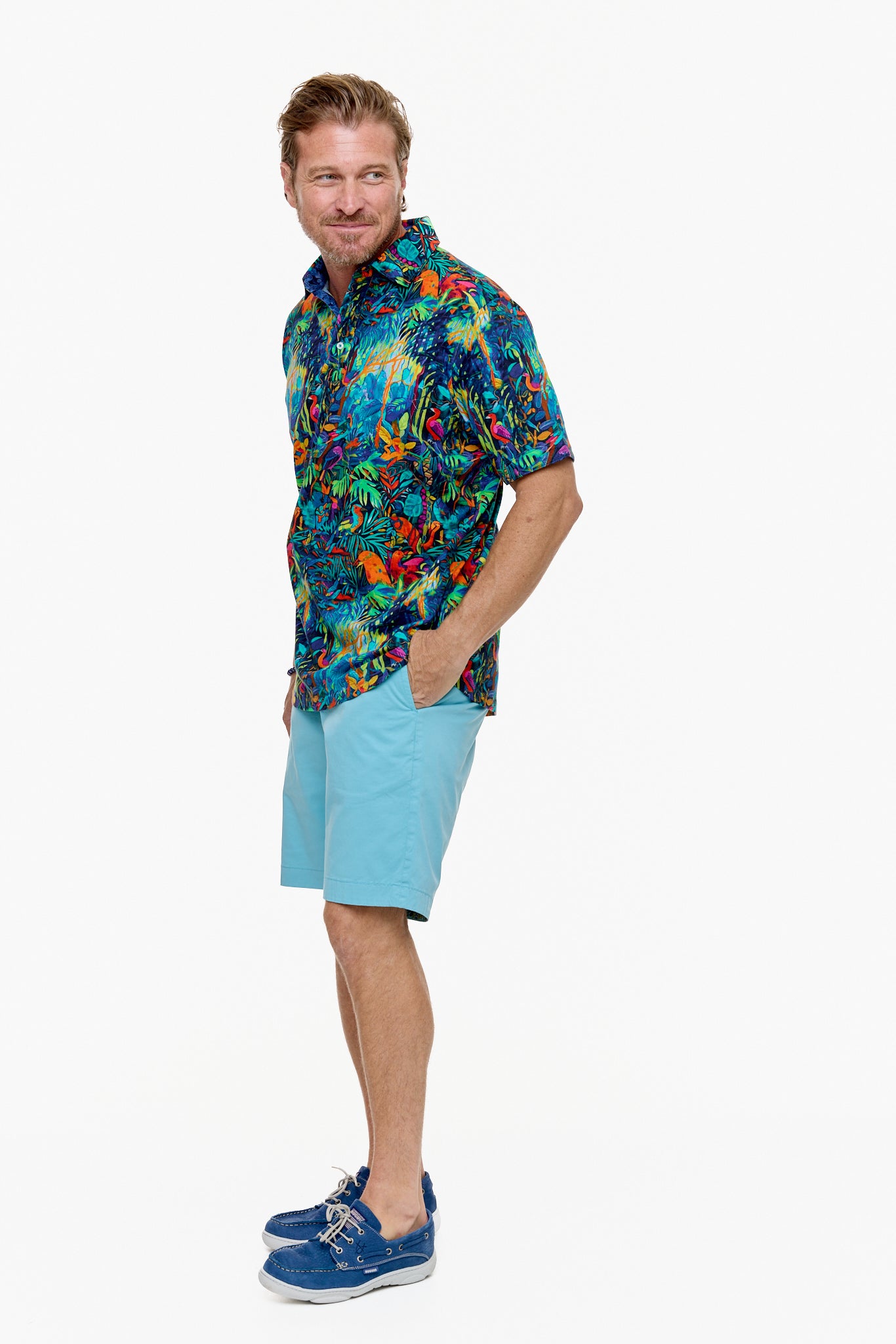 IBIZA POLO SHIRT MULTI-David Smith Australia