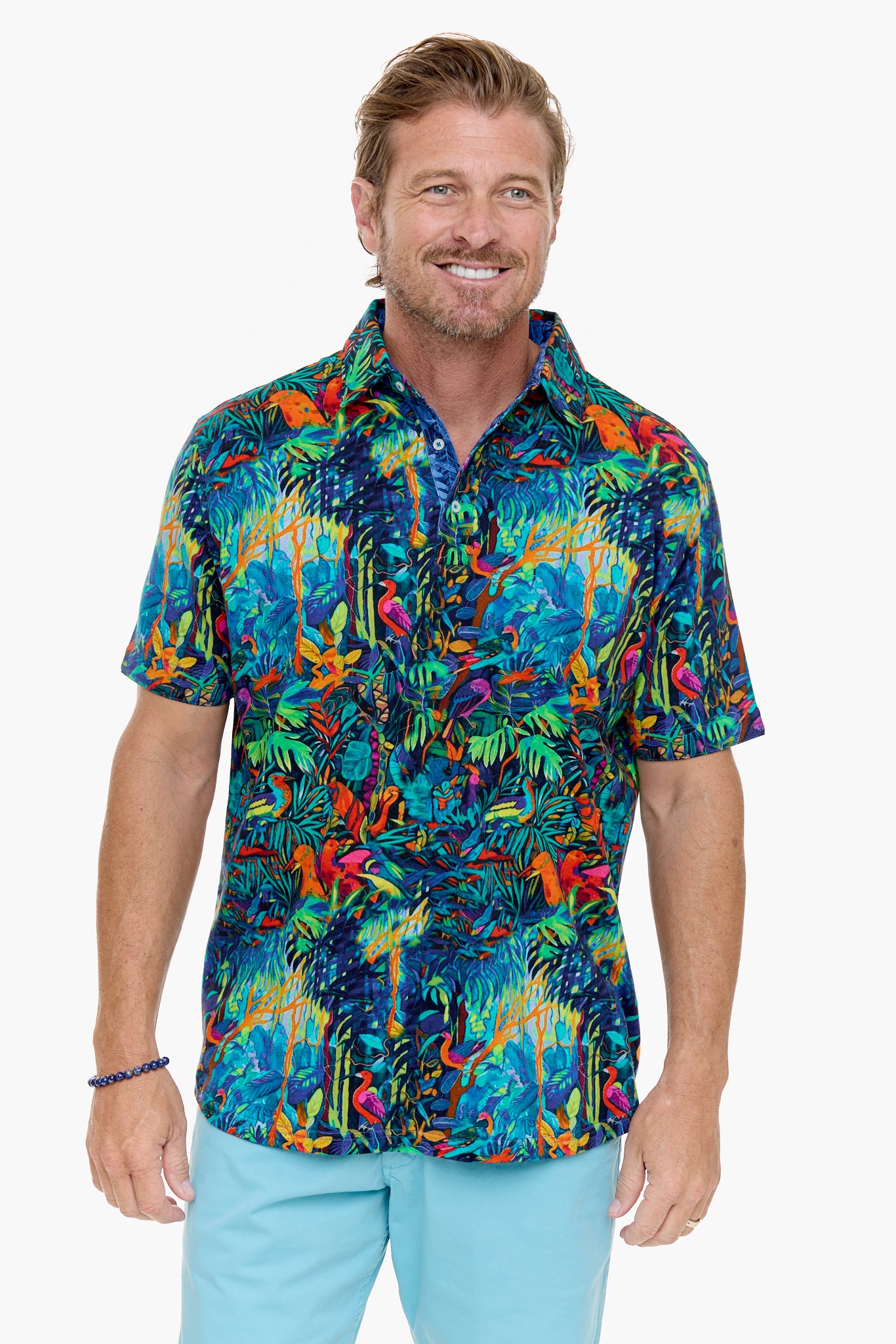 IBIZA POLO SHIRT MULTI-David Smith Australia